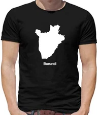 Country Silhouettes Burundi Mens T-Shirt - Gitega - Africa - Republic - Travel