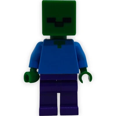 LEGO Minecraft Zombie min010 Minifigur Figur Grün Mine Craftin Box Ersatz Mini - Bild 1 von 4