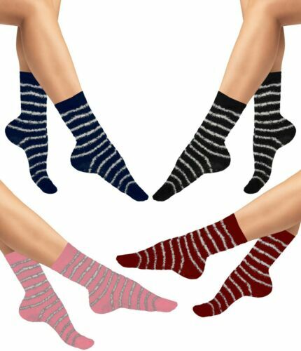 Lot De Chaussettes Mi-mollet Femme Oemen – Fantaisies Multicolores – Coton – Taille Unique