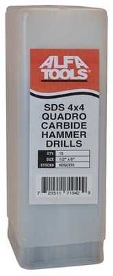 Alfa Tools SDSQ731 3/8'' x 6'' Sds Quadro Hammer Drill (25 Piece)