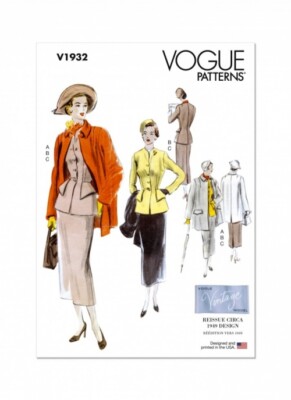 Vogue Schnittmuster 1932 Jacken, Röcke, Anzüge, Vintage Style