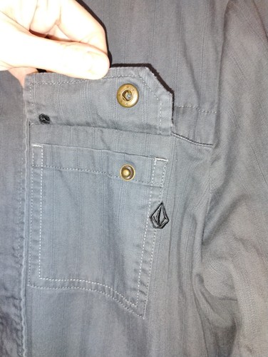 VOLCOM Women's Grey Utility Jacket Medium EUC - Picture 8 of 13