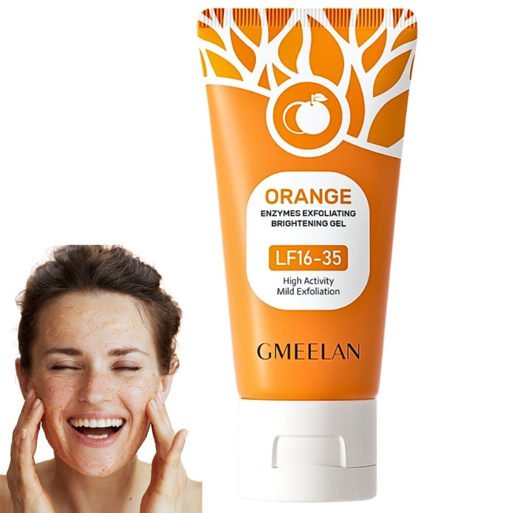 Gmeelan Facial Gel Orange Exfoliating Scrub Skin Face Body Brightening Whitening