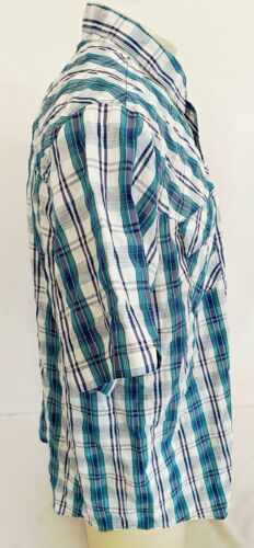 Woolrich Mens Outdoor's Fishing Hunting Shirt XL Hiking Plaid Green Short Sleeve - Picture 4 of 6