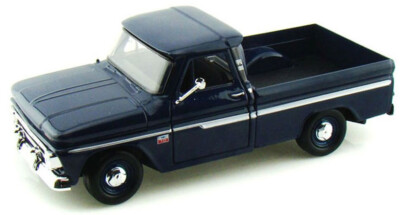 Motormax 73355B Chevy C10 Fleetside Pickup 1966 - Dk Blue 1/24