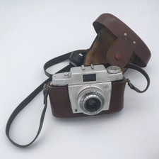 Agfa Silette Vario 1950s Camera Retro Photography Leather Case Vintage film prop