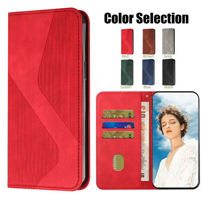 PU Leder Flip Card Wallet Stand Case Cover für iPhone 12 11 Pro Max 7 8 13 14 15