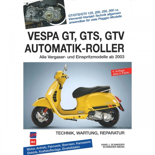 Thumbnail - Vespa Gt/gts/gtv Automatik-roller Ab 2003 Werkstatthandbuch Auflage 4