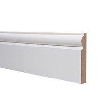 18x144mm - 4.4m Torus MDF Primed Skirting Boards - Minimum Order Of 7 Lengths