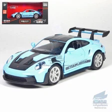 1:36 Porsche 911 GT3 RS Model Car Diecast Toy Vehicle Kids Gift Collection Blue