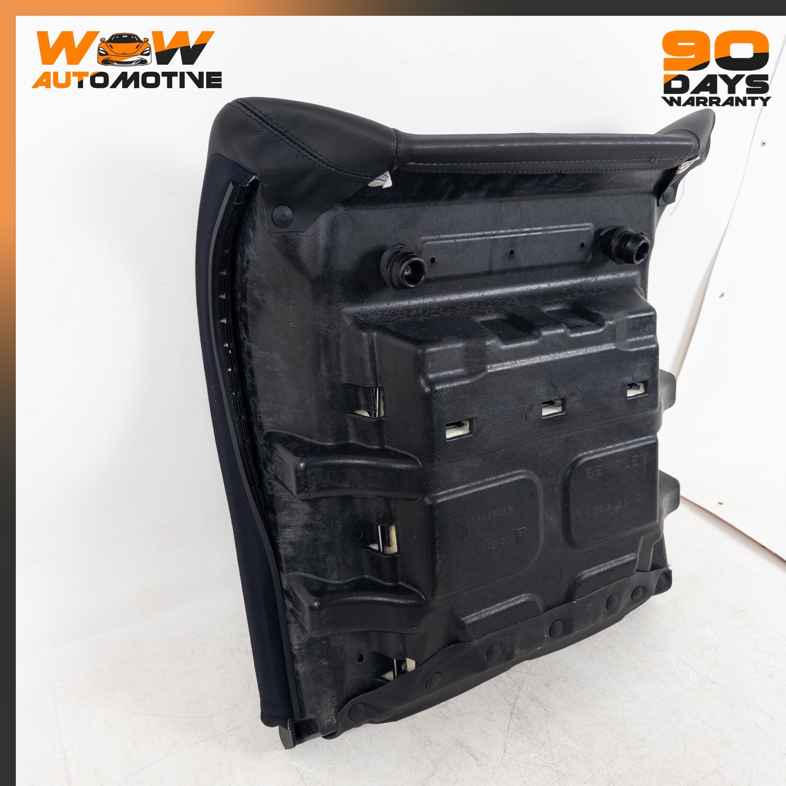 04-10 BENTLEY CONTINENTAL GT REAR RIGHT LOWER UPPER SEAT CUSHION BLACK SET OEM