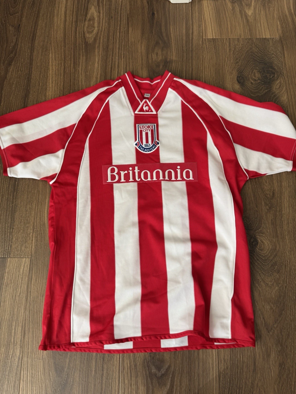 Stoke City 2001 Home Shirt Jersey Le Coq Sportif Size Youth L Vintage 30/32