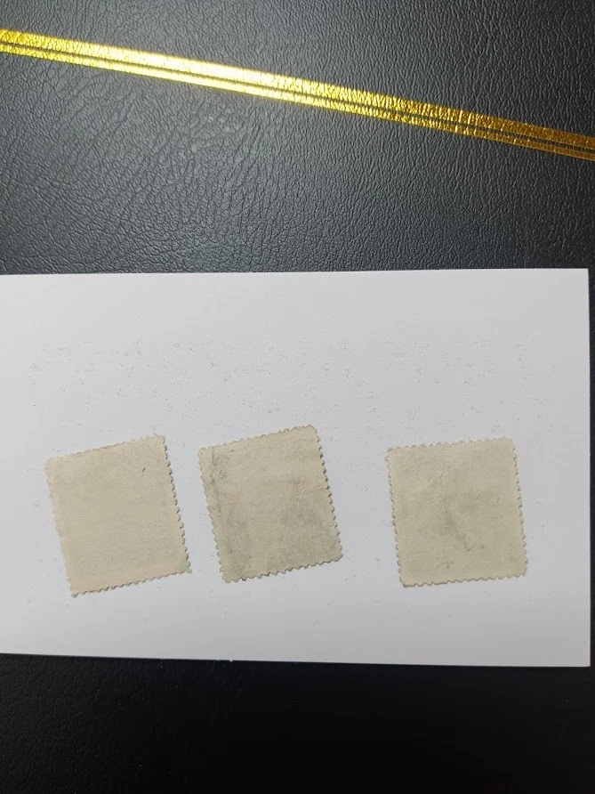 (3) Republic Of China Junk Ship 3 Cts Stamps 1 Cent Black Ink & 1 Cent Red Ink - Image 2 of 4