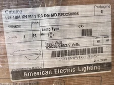 (9) - American Electric Lighting Street Lamps 115 10M XN MT1 R3 DG MD RFD258808