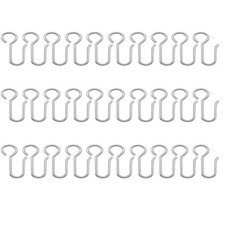 30Pcs Curtain Track Hooks S Shaped Metal Curtain Hooks Shower Curtain Wire Hooks