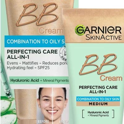 Garnier Oil-Free Perfecting Care All-in-1 BB Cream SPF25 Medium Shade 50ml