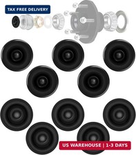 10 PCS Trailer Wheel Hub Bearing Rubber Dust Caps, Trailer Axle Grease Plugs, Fi