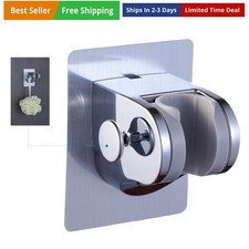 Handheld Shower Head Holder with 2 Hanger Hooks,Strong Adhesive Waterproof No...