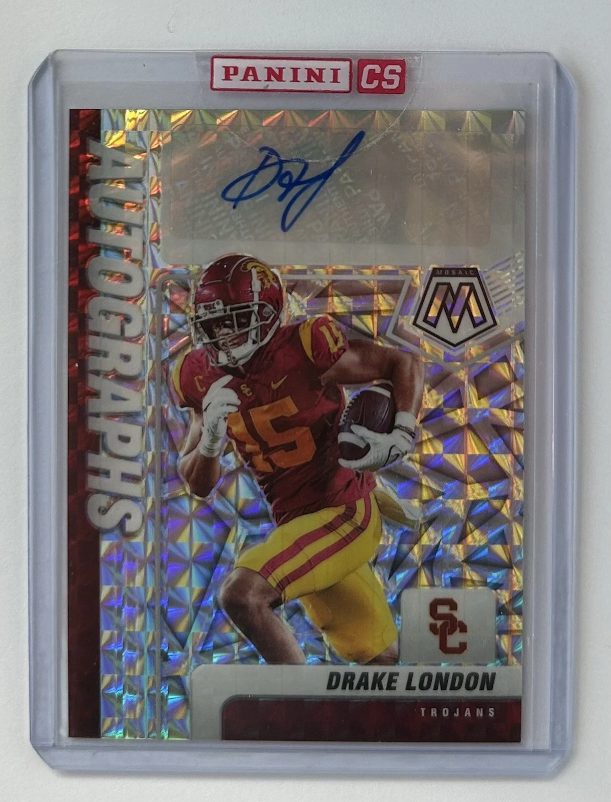 Drake London Panini Mosaic Draft Picks Autographs #ADLO Base