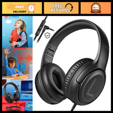 Kids Headphones for School Travel - Safe Volume Limit 85/94dB, Comfortable Fit