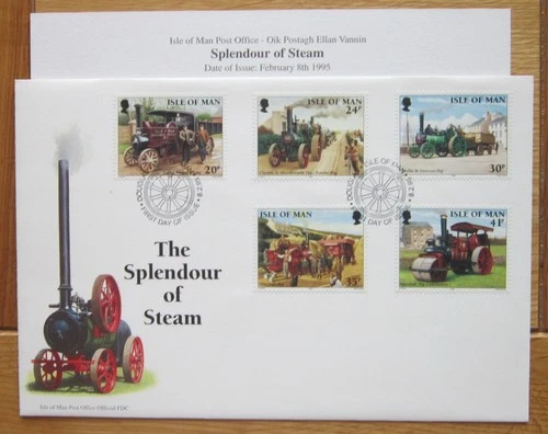 1995 Isle of Man The Splendour of Steam First Day Cover Last One