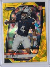 2025 Panini Prizm Draft Picks - Chris Tyree #143 Gold Ice Prizm (RC)