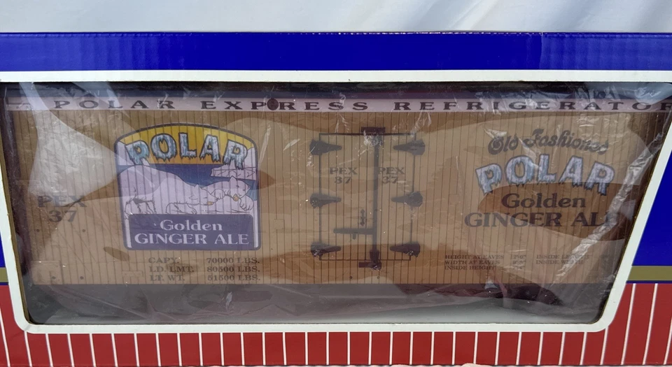 USA Trains R-16236 Polar Ginger Ale Reefer G Scale NIB Refrigerator Car - Image 2 of 4