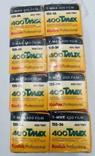 Lot Of 8 Kodak Professional 400 TMax Black and White 35mm Film TMY400