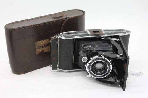 Agfa Billy record harmonikás fényképezőgép Anastigmat Jgestar f: 8,8 objektívvel. Kinyitó láb lejár