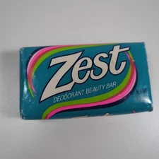 Vtg Zest Deodorant Bar Soap 5 1/2 Oz Sealed Flaw Prop 80s? USA 
