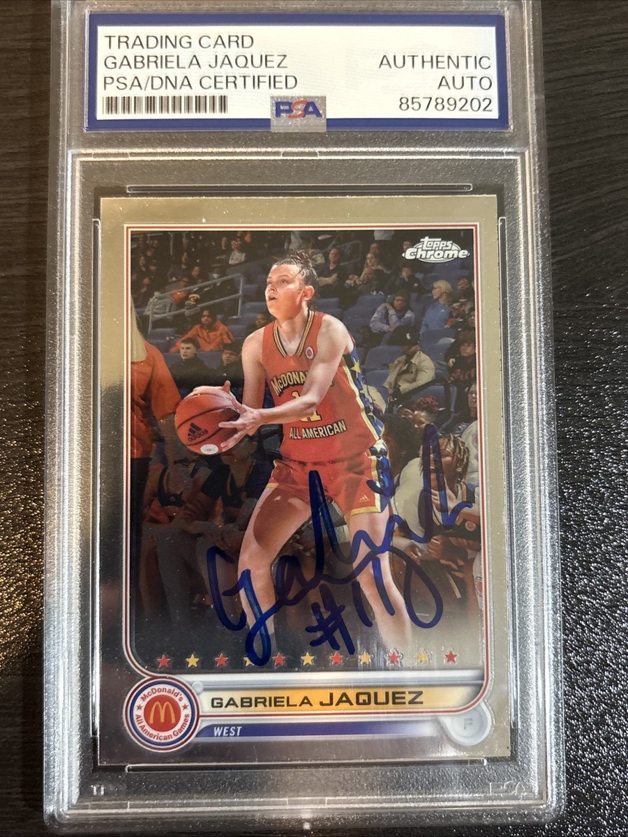 エンゼルス　ニック・エイデンハート　サインカード Signed 2022 Topps Chrome McDonald's Gabriela Jaquez Auto Card Psa