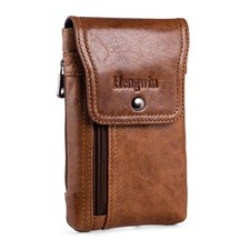 Phone Holster Belt Case with Belt Clip, Genuine Leather Belt Pouch Cell Phone...