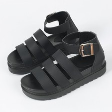 Women's Platform Gladiator Sandals - Chunky Sole Strappy Summer Shoes Breathable