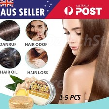 1-5x Ginger Hair Regrowth Shampoo Bar, Promotes Hair Growth Care Ginger Soap AU