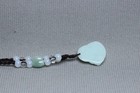 Cert'd Natural Light green A Jadeite jade Hand-Carved Maitreya Buddha Pendant — photo 4