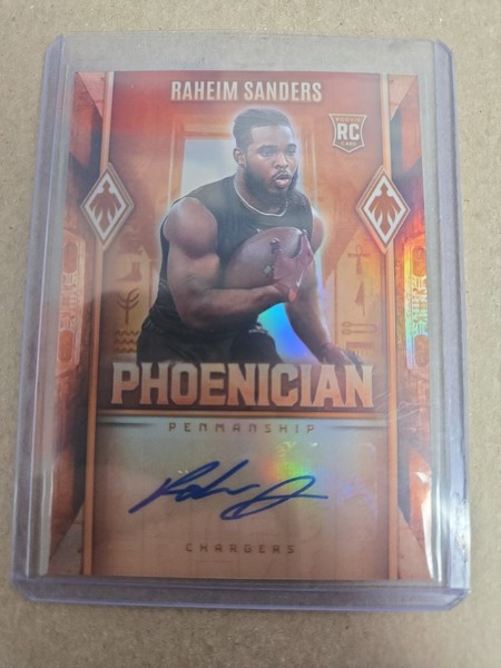 Panini Phoenix 2025 - Penmanship fenicia Raheim Sanders #PHP-RSS (AU, RC)