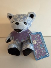 Vintage Grateful Dead Bean Bear Series  Snowflake  Liquid Blue 1999 Pre-Owned
