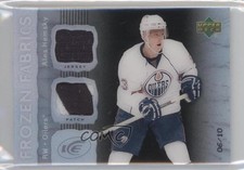 2007-08 Upper Deck Ice Frozen Fabrics PETG Black 6/10 Ales Hemsky #AH Patch 1p3