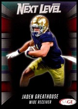 2026 Jaden Greathouse Sage Low Series FOOTBALL #93 Notre Dame Fighting Irish