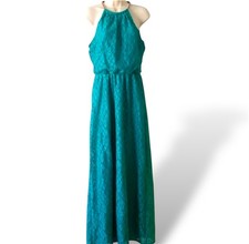 Bisou Bisou Vibrant Green Maxi Dress Size 4