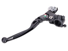 Kupplungsarmatur Domino Racing f&uuml;r 22mm Lenker links schwarz 33mm mit Klapphebel