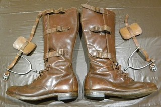 Original US WW2 Cavalry Boots with Spurs