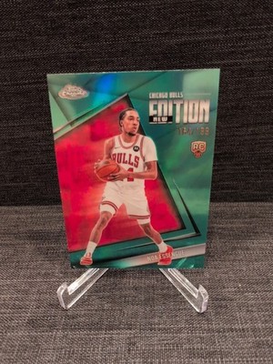 2025-26 Topps Chrome Update Noa Essengue New Edition Auqa RC /199 #GR-17 Bulls