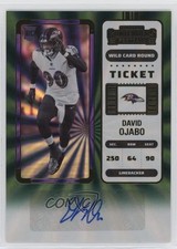 2022 Panini Contenders Ticket Wild Card Round David Ojabo Rookie Auto RC 05gy. rookie card picture