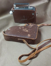 1930s Kodak Cine-Kodak Model 25 8mm Movie Camera -Art Deco W/ Leather Case