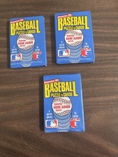 3-1986 Donruss Baseball Factory Sealed Wax Pack From Box
