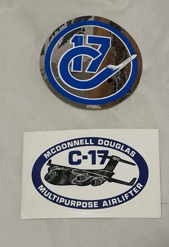 Vintage McDonnell Douglas C-17 Aircraft Company Sticker / Decal Plus