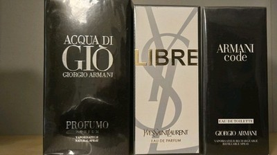 Giorgio Armani Fragrance Lot Acqua di Gio Profumo Parfum, Code EDT, Libre EDP