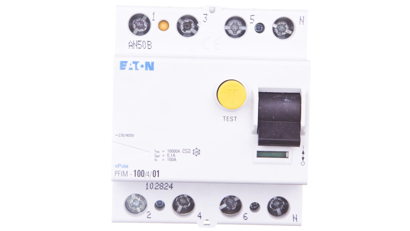 4P 100A 0.1A Differential Current Switch Type AC PFIM 102824