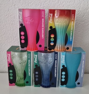 5 x Coca Cola Glas McDonalds Limitierte Edition 2023